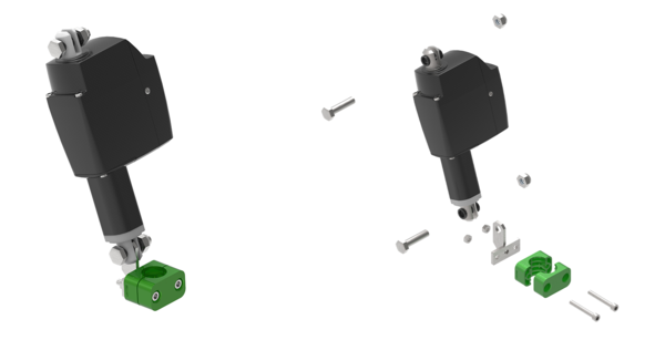 Solution EISELE pour le déplacement automatique du levier sur les pompes verticales afin de passer du brassage au pompage à l’aide d’un API et d’une application